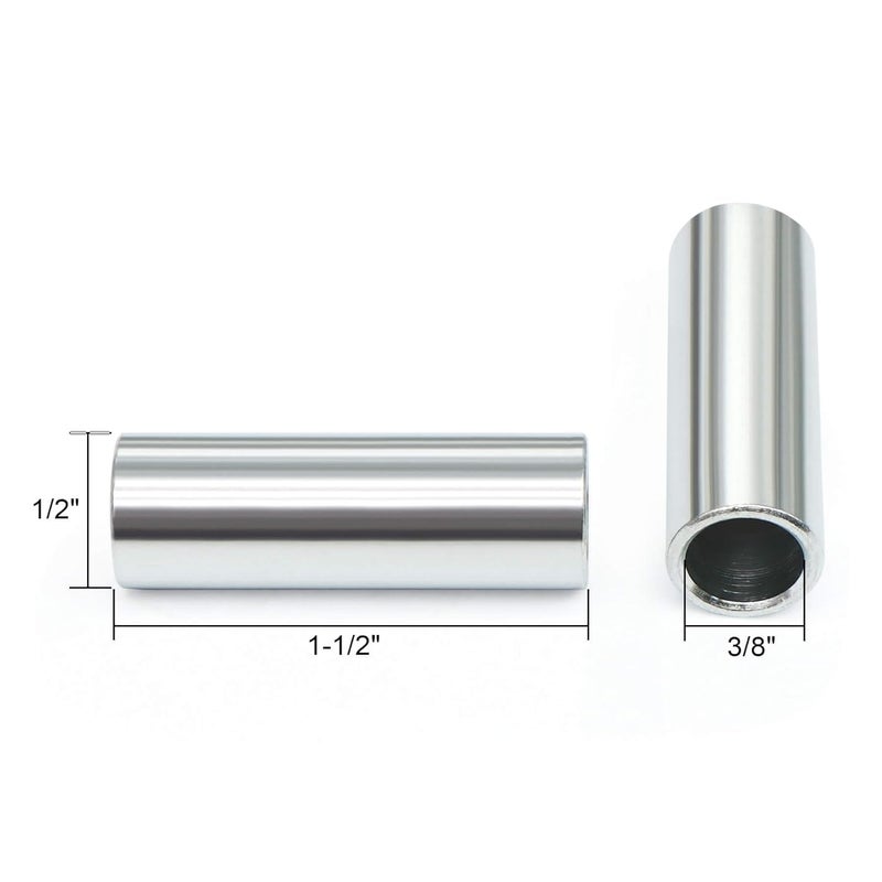 Wulankd 10pcs 3/8-in I.D. x 1/2-in O.D. x 1-1/2-in Length Seamless Steel Spacer, Silver - Image 3